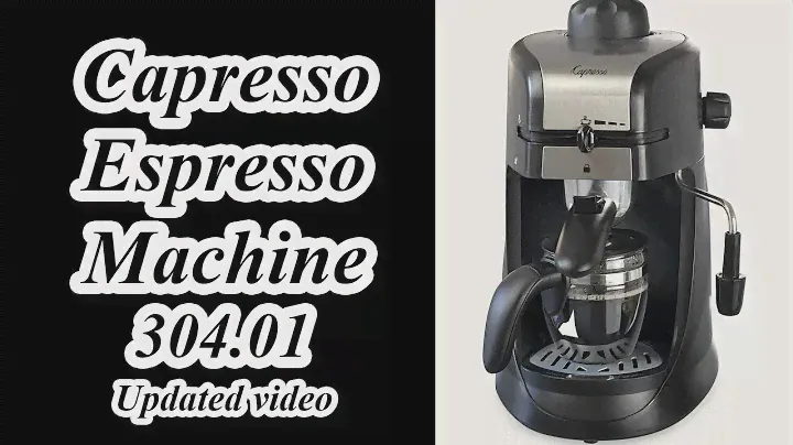 Capresso Steam Pro Espresso machine updated review and operation