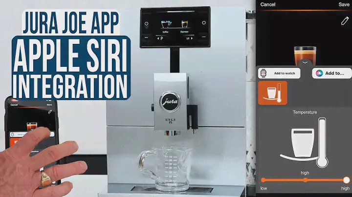 Jura JOE App How to Program and Add a Drink to Apple Siri